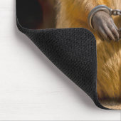 Bosmarmot met handboeien muismat (Hoek)