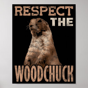 Bosmarmot Respecteer De Bosmarmot Poster