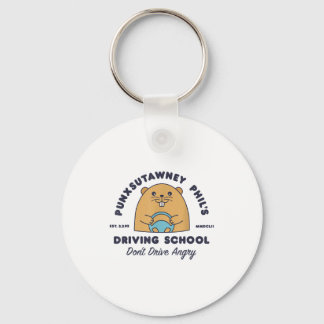 Bosmarmot Rijschool Grappige Mannen Vrouwen Retro  Sleutelhanger