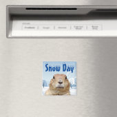 Bosmarmot Sneeuwdag Magneet (Insitu (Vaatwasser))
