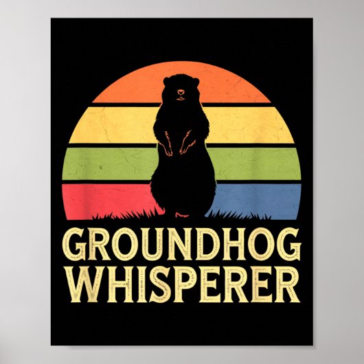 Bosmarmotfluisteraar Grappige Dierenliefhebber  Poster (Voorkant)