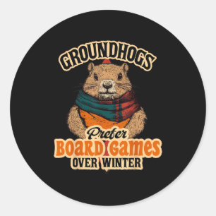 Bosmarmotten geven de voorkeur aan bordspellen bov ronde sticker