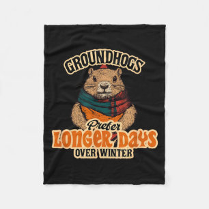 Bosmarmotten geven langere dagen de voorkeur boven fleece deken