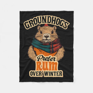 Bosmarmotten prefereren rum boven winter  fleece deken