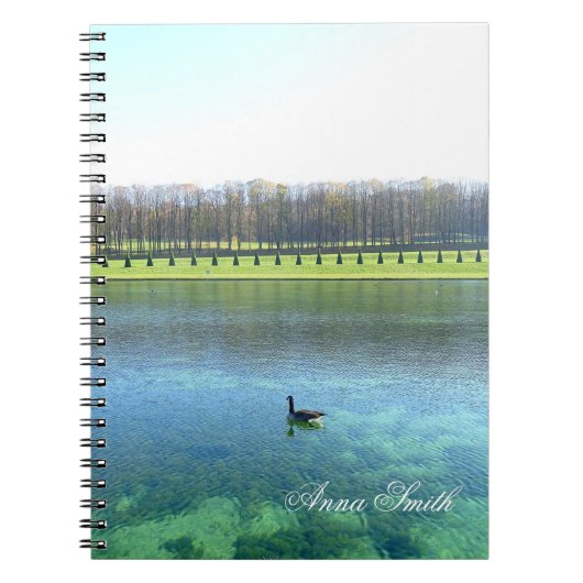Bosmeer. Gans op water. Notitieboek (Voorkant)