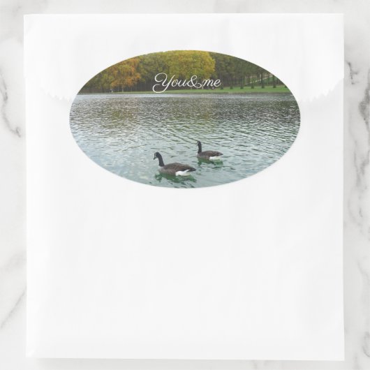 Bosmeer . ovale sticker (Tas)