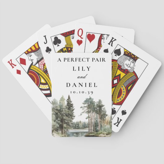 Bosmeer Perfect Paar Trouwgeschenk Pokerkaarten (Achterkant)