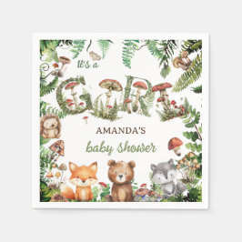 Bosmeisje Baby Shower Servet