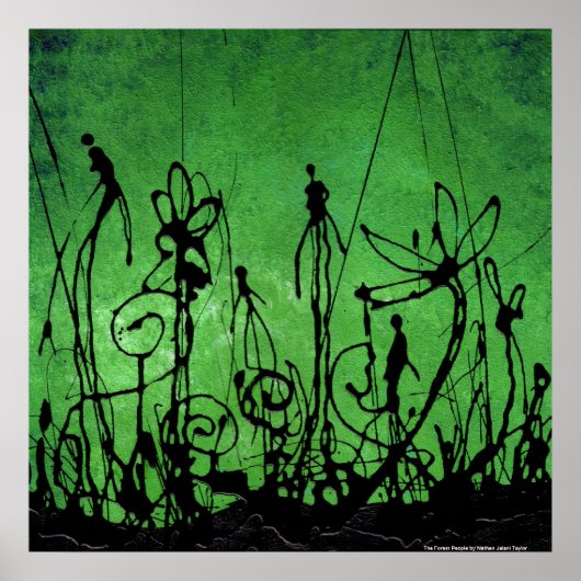 Bosmensen (afdrukken) poster (Voorkant)