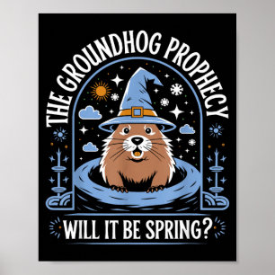 Bosmuisdag Pun Meteorologie Sarcastisch Grappige V Poster