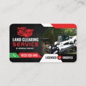 Bosmulchen, ruimen van land, struik hogging visitekaartje (Voorkant)