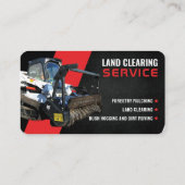 Bosmulchen, ruimen van land, struik hogging visitekaartje (Achterkant)