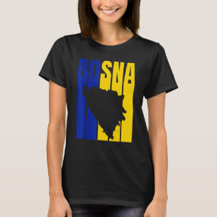Bosna Silhouet Bosnische Vlag T-shirt