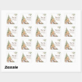 bosneutraal Baby shower Vierkante Sticker (Vel)
