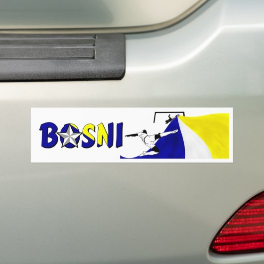 Bosni Bumpersticker (Op auto)