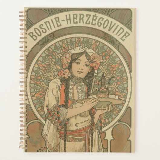 Bosnia and Herzegovina by Alphonse Mucha (1900) Planner (Voorkant)
