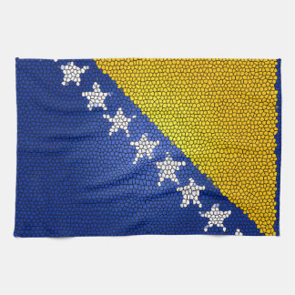 Bosnia and Herzegovina Flag Artistic Kitchen Decor Theedoek