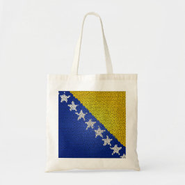 Bosnia and Herzegovina Flag Mosaic  Tote Bag