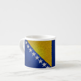 Bosnia and Herzegovina Flag Patriotic Design Espresso Kop