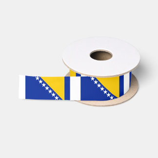 Bosnia and Herzegovina Flag Satijnen Lint