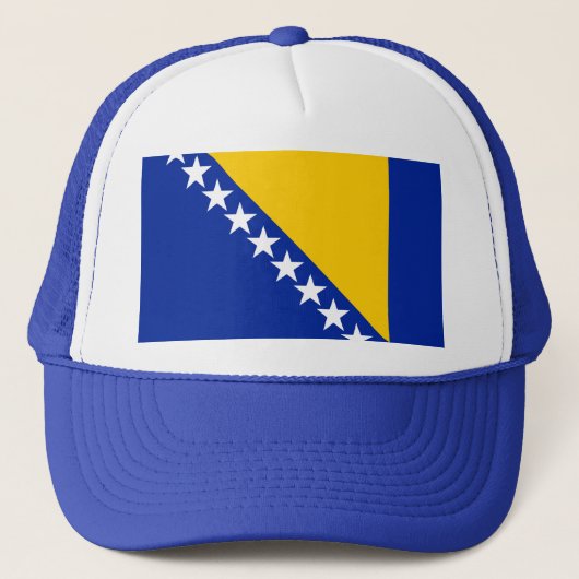 Bosnia and Herzegovina Flag Trucker Pet (Voorkant)
