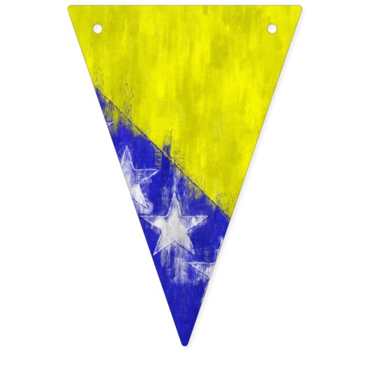 Bosnia and Herzegovina Oil Painting Drawing Vlaggetjes (Derde vlag)