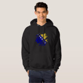 Bosnia Bosnian flag Hoodie (Voorkant volledig)