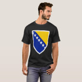 Bosnia Emblem Flag Proud Bosnian T-shirt (Voorkant volledig)