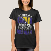 Bosnia Flag God Loves Me Bosnians T-shirt (Voorkant)