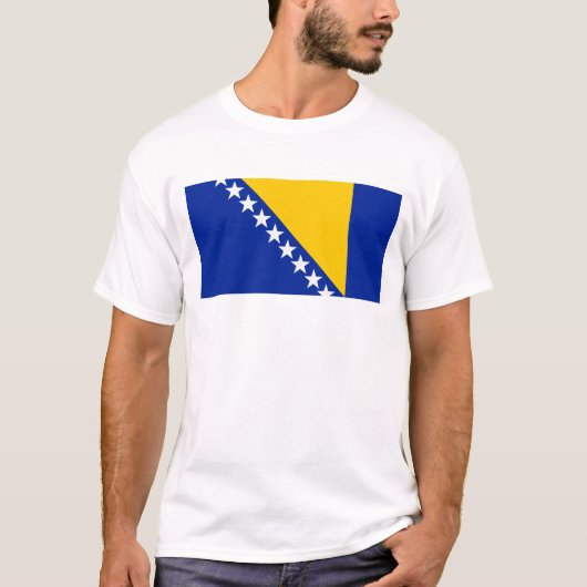 Bosnia Flag T-Shirt, Patriotic T-Shirts (Voorkant)