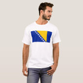 Bosnia Flag T-Shirt, Patriotic T-Shirts (Voorkant volledig)