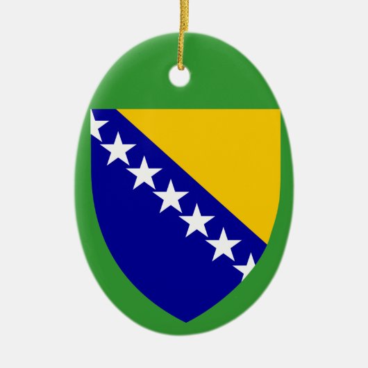 BOSNIA*- Keramisch kerstversiering Keramisch Ornament (Voorkant)