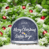 Bosnian American Bilingual Merry Christmas Sneeuwbol (Kerstmis)