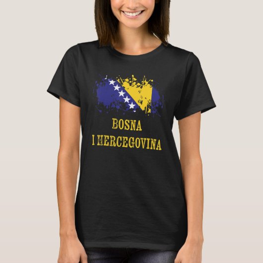 Bosnian enthusiasts for Bosnia and Herzegovina T-shirt (Voorkant)