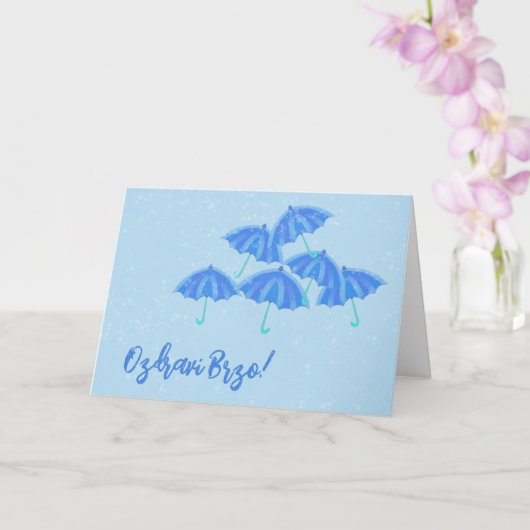 Bosnian Get Well Kaart (Orchidee)