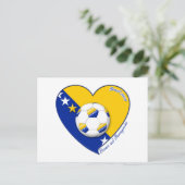 Bosnian Soccer National Team Fútbol BOSNIA" 2014 Briefkaart (Staand voorkant)