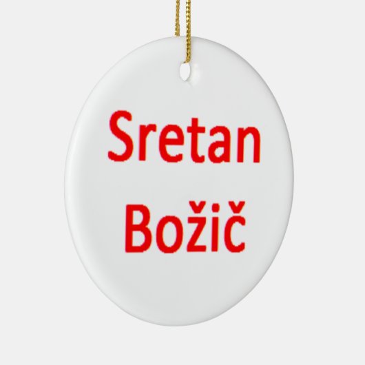 bosnian sretan bozic keramisch ornament (Rechts)