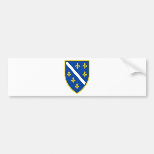Bosnië Bumpersticker (Voorkant)