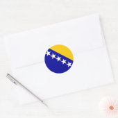 bosnië emblem classic round sticker (Envelop)