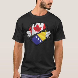 Bosnië en Herzegovina: Canadese handpalmen met ger T-shirt