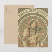 Bosnië en Herzegovina door Alphonse Mucha (1900) Briefkaart (Voorkant / Achterkant)