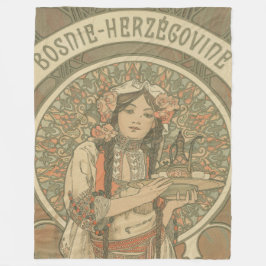 Bosnië en Herzegovina door Alphonse Mucha (1900) Fleece Deken