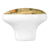 Bosnië en Herzegovina door Alphonse Mucha (1900) Keramische Knop (Zijkant)