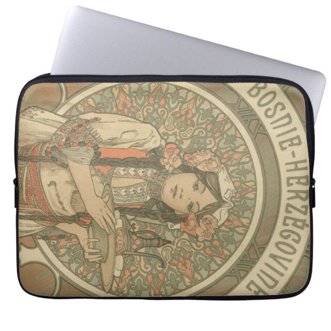 Bosnië en Herzegovina door Alphonse Mucha (1900) Laptop Sleeve (Voorkant)