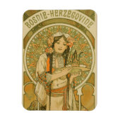 Bosnië en Herzegovina door Alphonse Mucha (1900) Magneet (Verticaal)