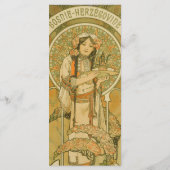 Bosnië en Herzegovina door Alphonse Mucha (1900) Menu (Achterkant)