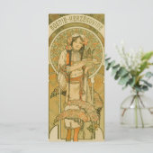 Bosnië en Herzegovina door Alphonse Mucha (1900) Menu (Staand voorkant)