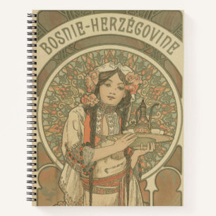 Bosnië en Herzegovina door Alphonse Mucha (1900) Notitieboek