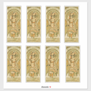 Bosnië en Herzegovina door Alphonse Mucha (1900) Sticker