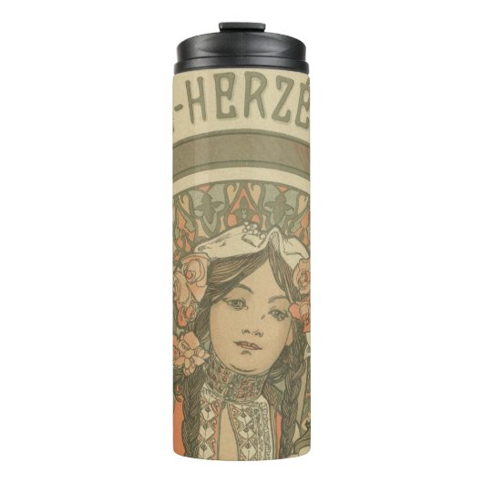 Bosnië en Herzegovina door Alphonse Mucha (1900) Thermosbeker (Voorkant)